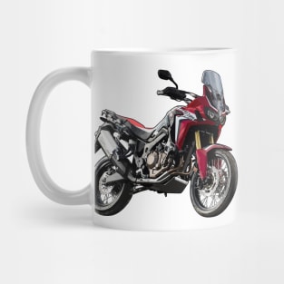 CRF1100L Africa Twin Adventure Bike Illustration Mug